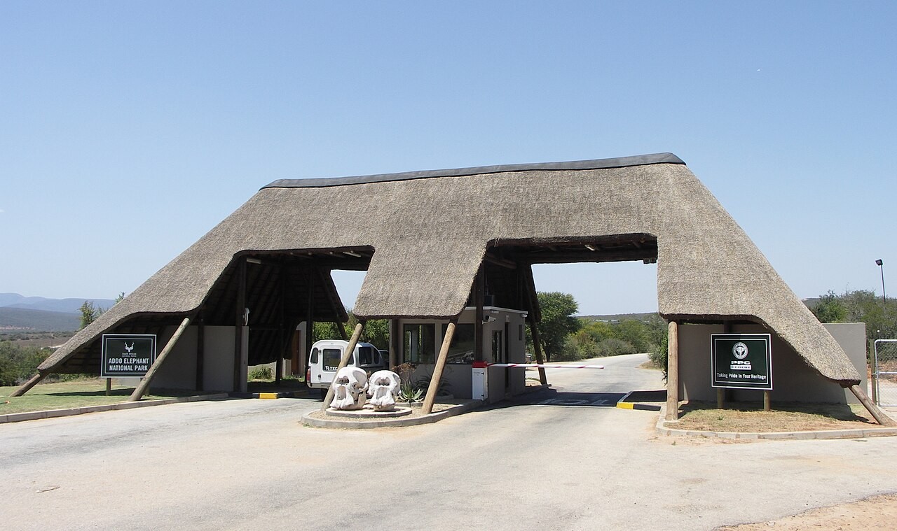 Entrance to Addo Elephant National Park, South Africa. File photograph; not one of the newly completed accommodation units.