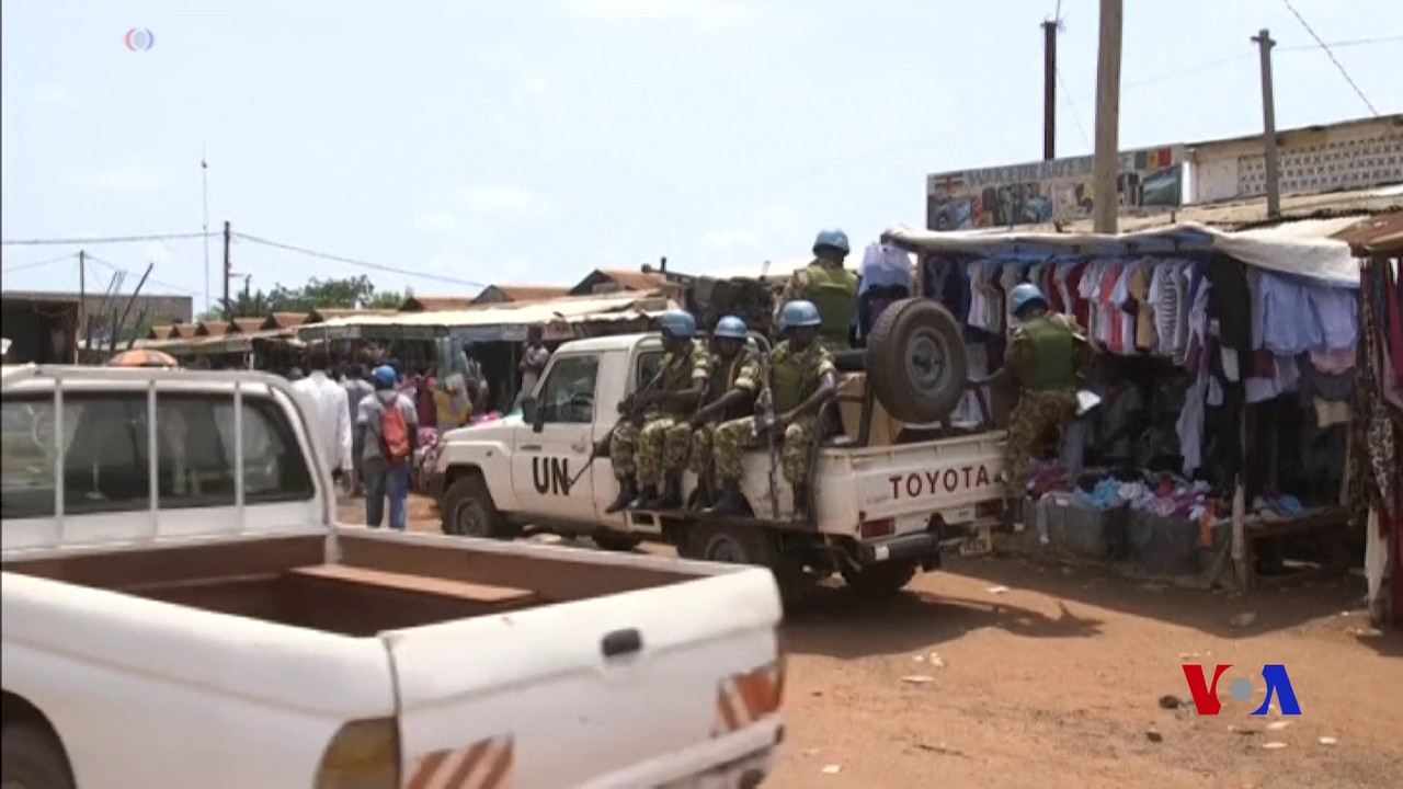 UN peacekeeping activity in a file photograph from the Central African Republic. Context image; not the October Security Council briefing.