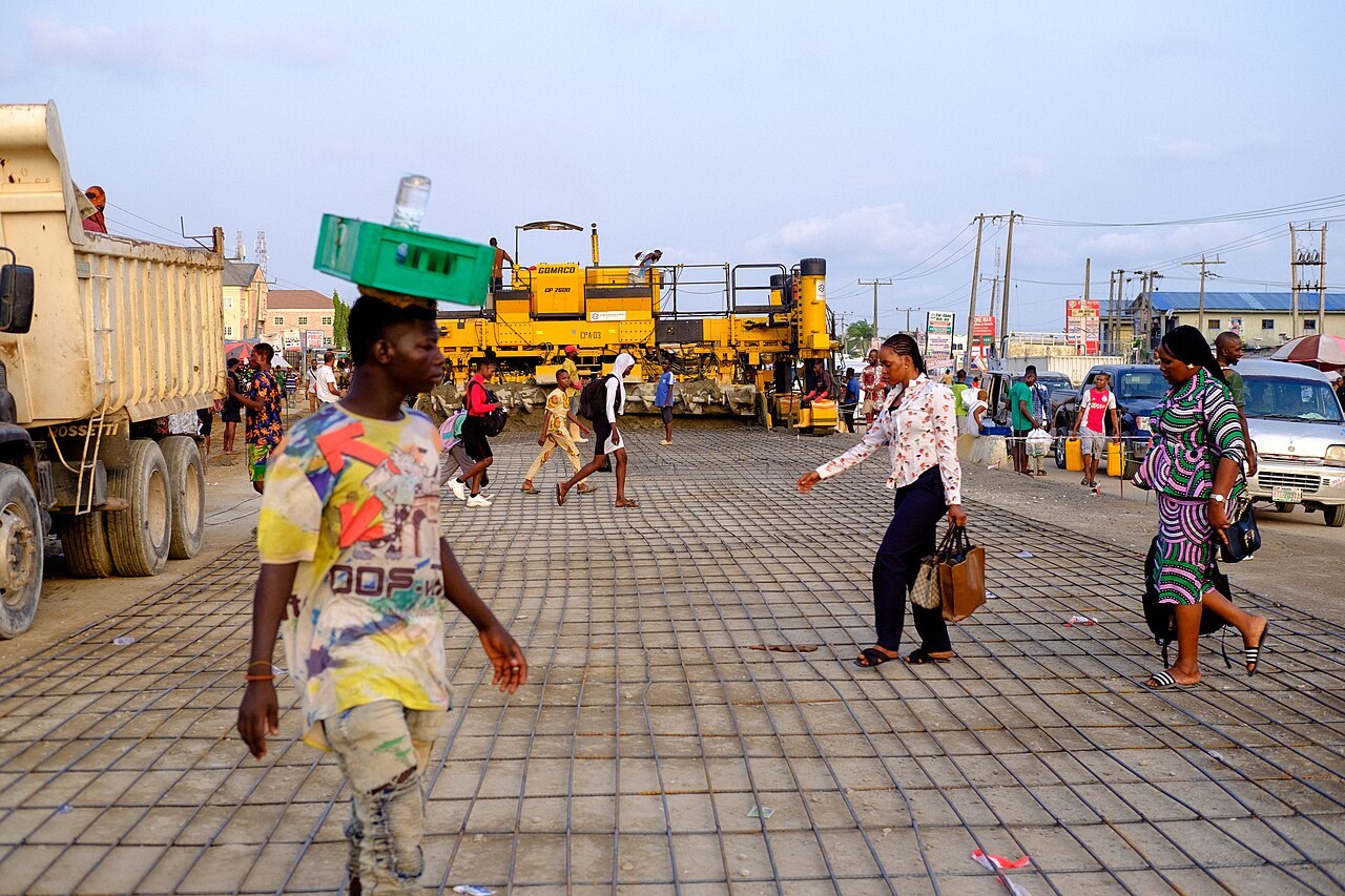 Concrete-road construction in Bogije, Lagos State. File photograph, not evidence of work on the newly approved projects.