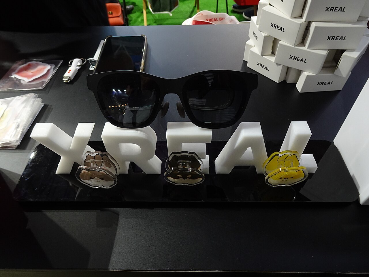 XREAL's booth at Tokyo Game Show in 2024. File photograph of the company, not a photograph of the new AURA launch.