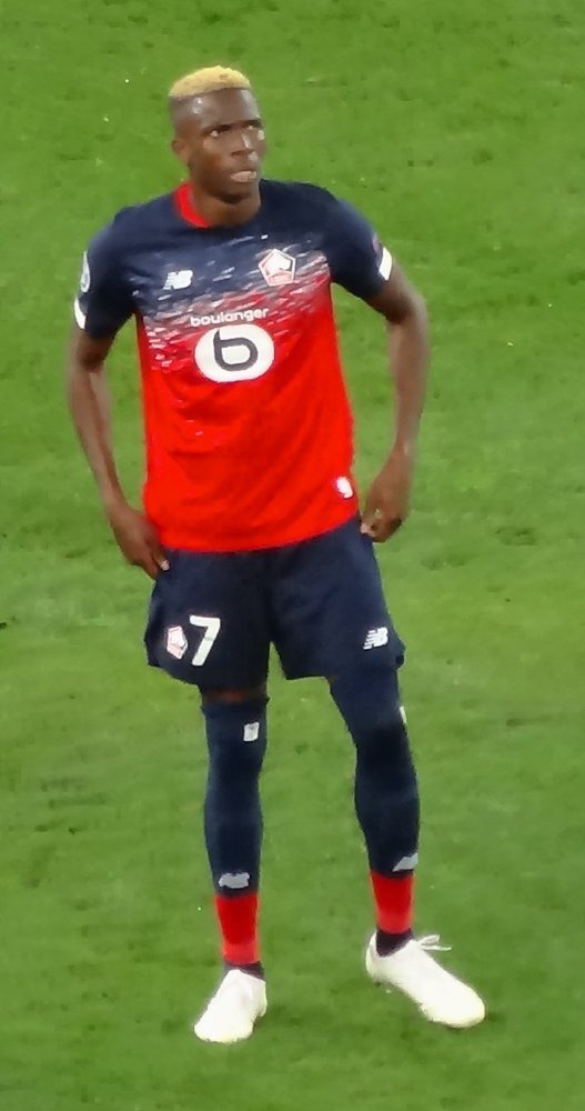 Victor Osimhen in his earlier LOSC kit. File portrait.